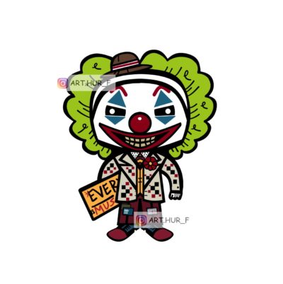 sticker arthur fleck en clown joker arthur fouchet boutique esprit Pop shop